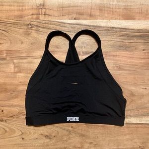 PINK unlined distressed sports bra